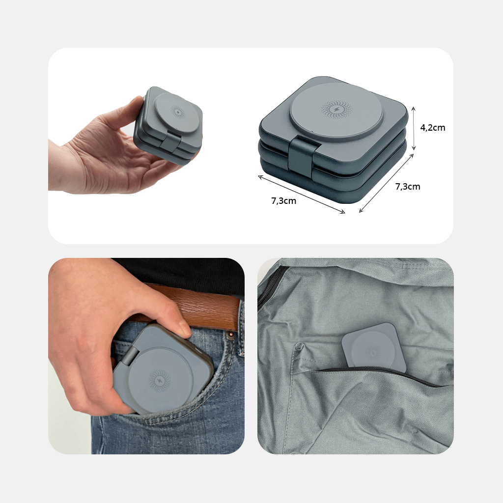 chargeur induction pliable 3 en 1