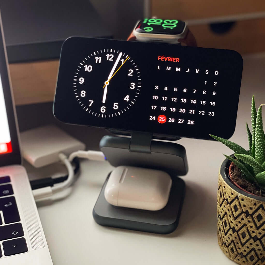 chargeur induction pliable 3 en 1