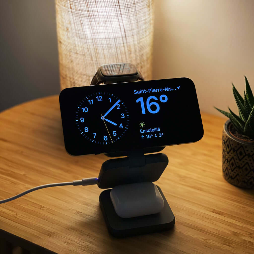 chargeur induction pliable 3 en 1